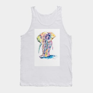 Colorful elephant Tank Top